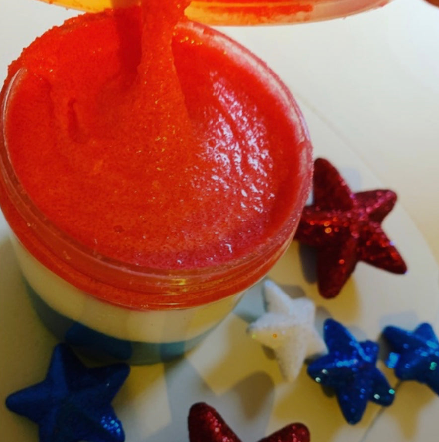 Forth of July sugar scrub